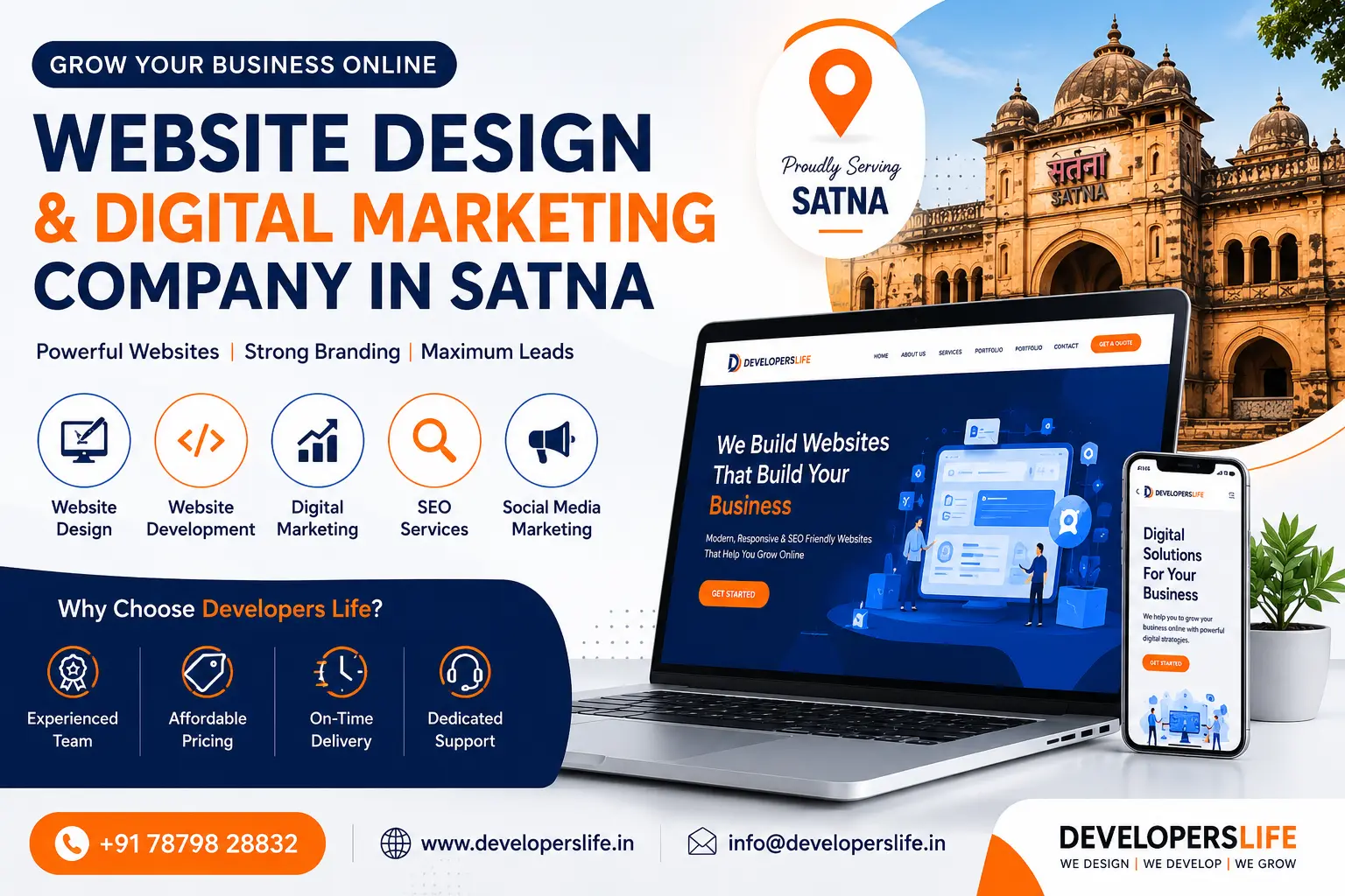 Best Website Design Company in Satna offering Website Development and Digital Marketing Services